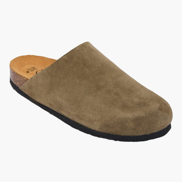 Plakton Clog – Brooke Dark Green Suede